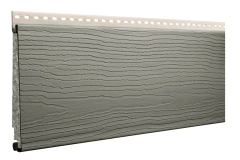 Close-up of Alside ASCEND composite cladding showing its wood-grain texture
