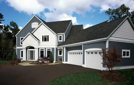 A home with CertainTeed Monogram siding installed